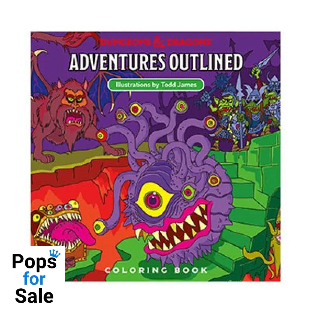 Dungeons & Dragons Adventures Outlined Coloring Book