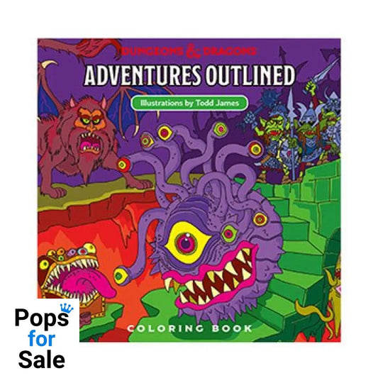 Dungeons & Dragons Adventures Outlined Coloring Book