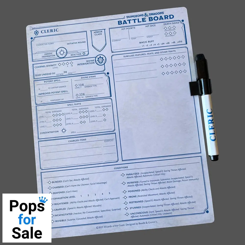 Dungeons & Dragons Battle Board Notebook Cleric