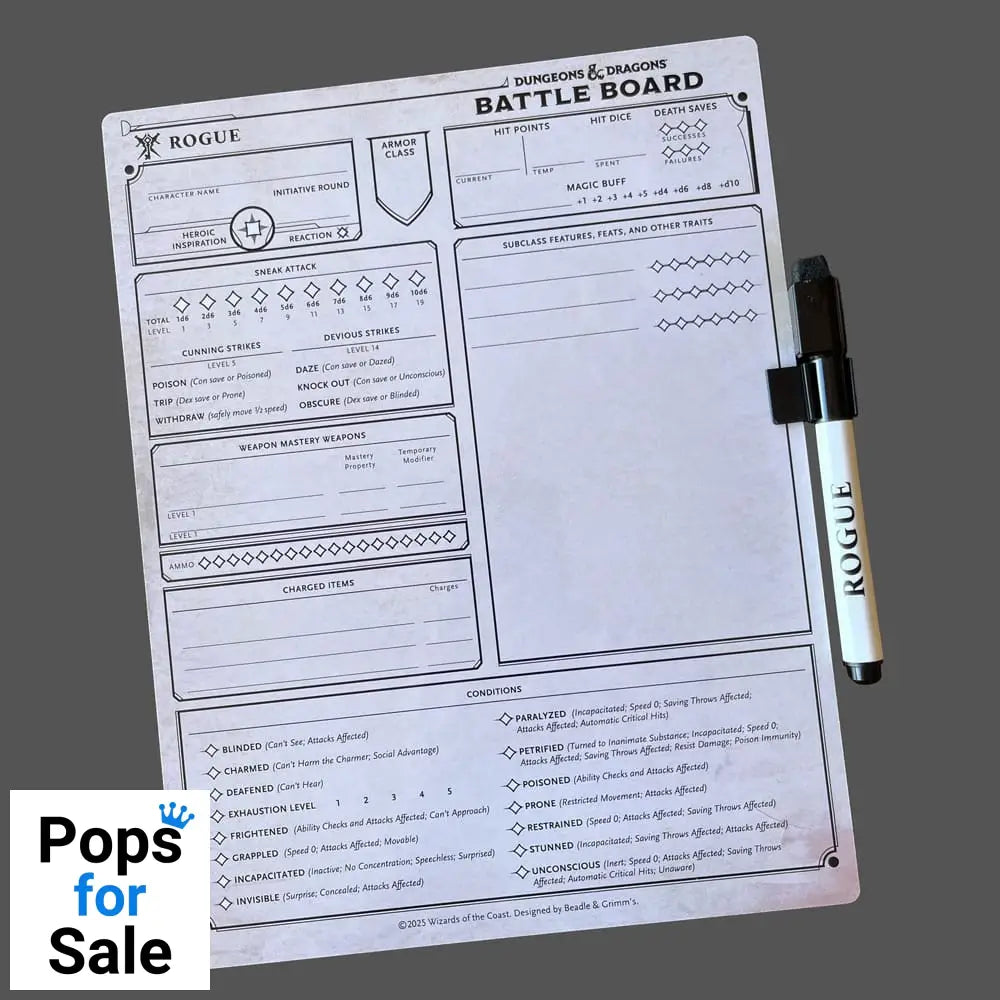 Dungeons & Dragons Battle Board Rogue