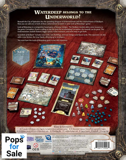 Dungeons & Dragons board game Lords of Waterdeep: Scoundrels of Skullport Expansion *English Version*