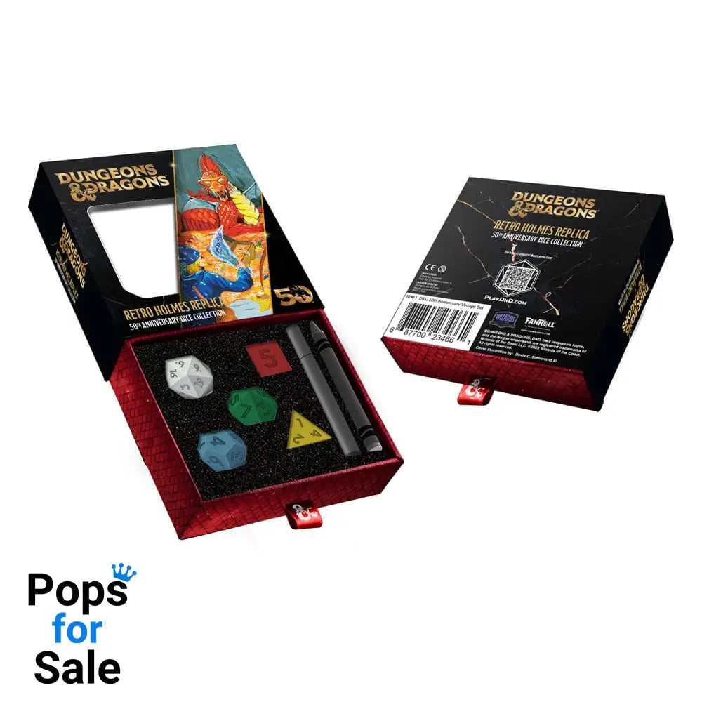Dungeons & Dragons Dice Set 50th Anniversary: Retro Holmes Replica