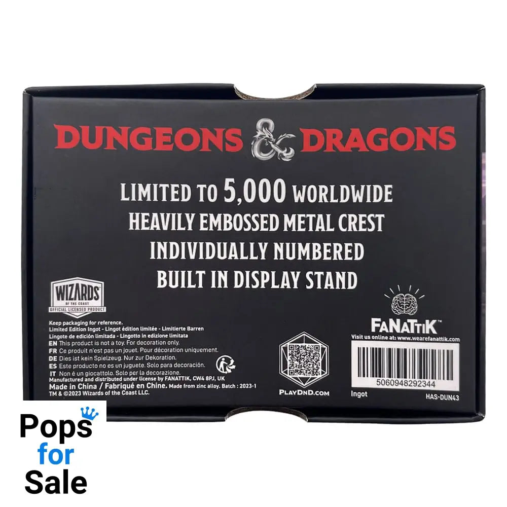 Dungeons & Dragons Ingot Mithral Hall Limited Edition