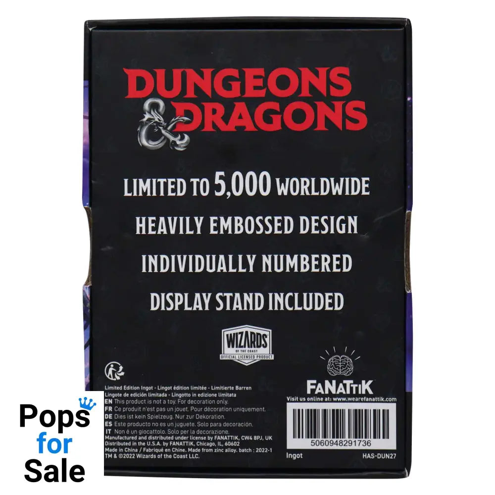 Dungeons & Dragons Limited Edition Spelljammer Adventures in Space Ingot Ingot