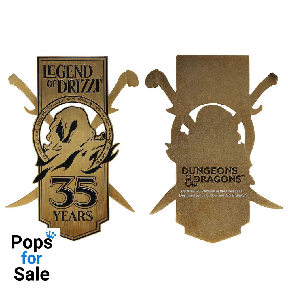 Dungeons & Dragons Metal Card 35th Anniversary Legend of Drizzt Limited Edition Coins