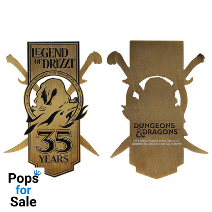 Dungeons & Dragons Metal Card 35th Anniversary Legend of Drizzt Limited Edition Coins