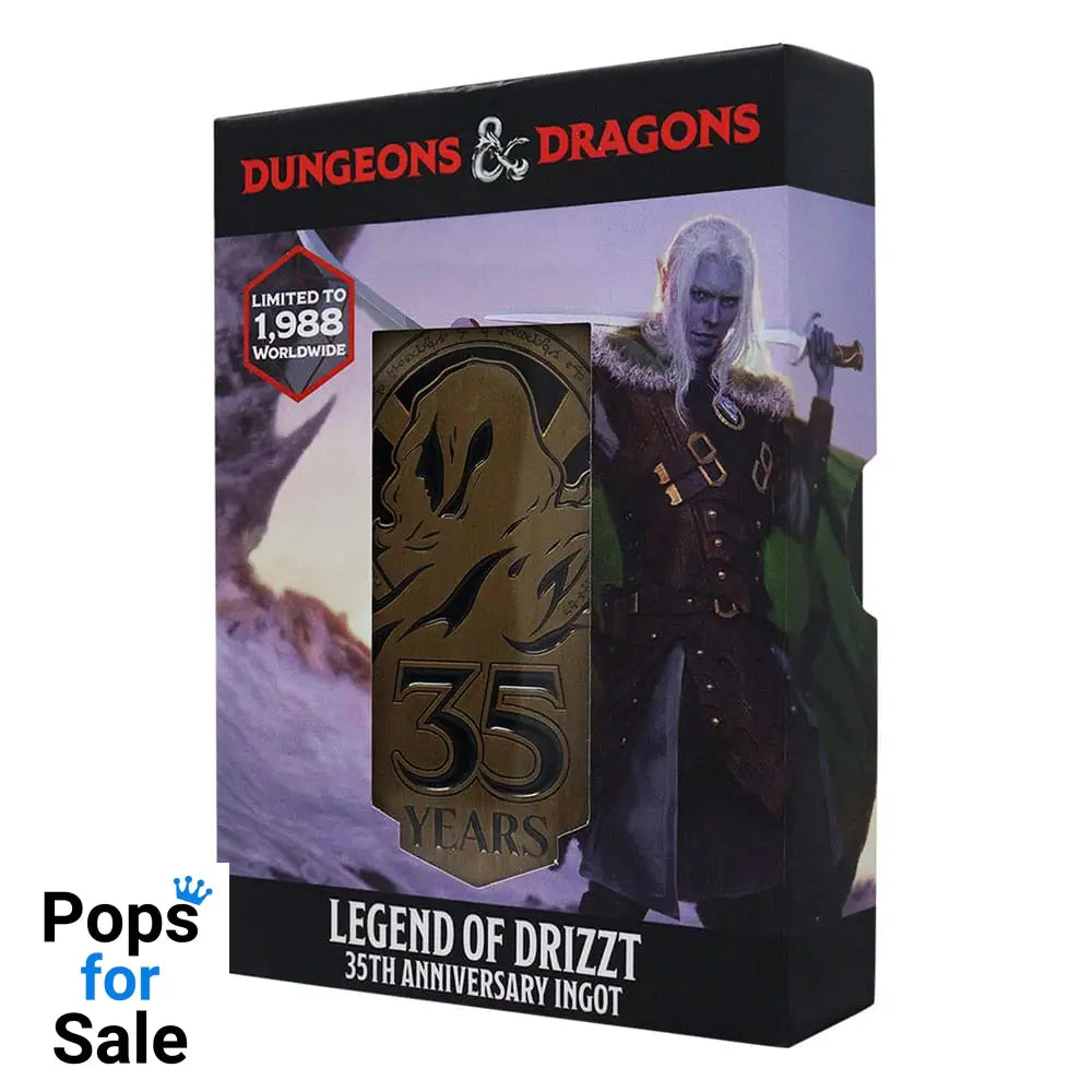 Dungeons & Dragons Metal Card 35th Anniversary Legend of Drizzt Limited Edition