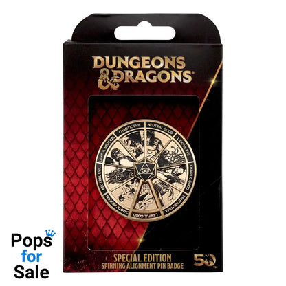 Dungeons & Dragons Pin Badge Alignment Spinner Coloured Limited Edition