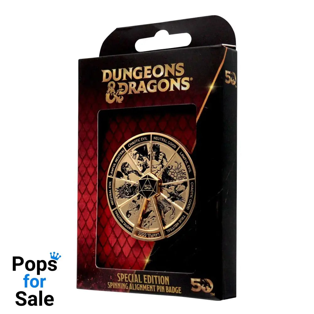 Dungeons & Dragons Pin Badge Alignment Spinner Coloured Limited Edition