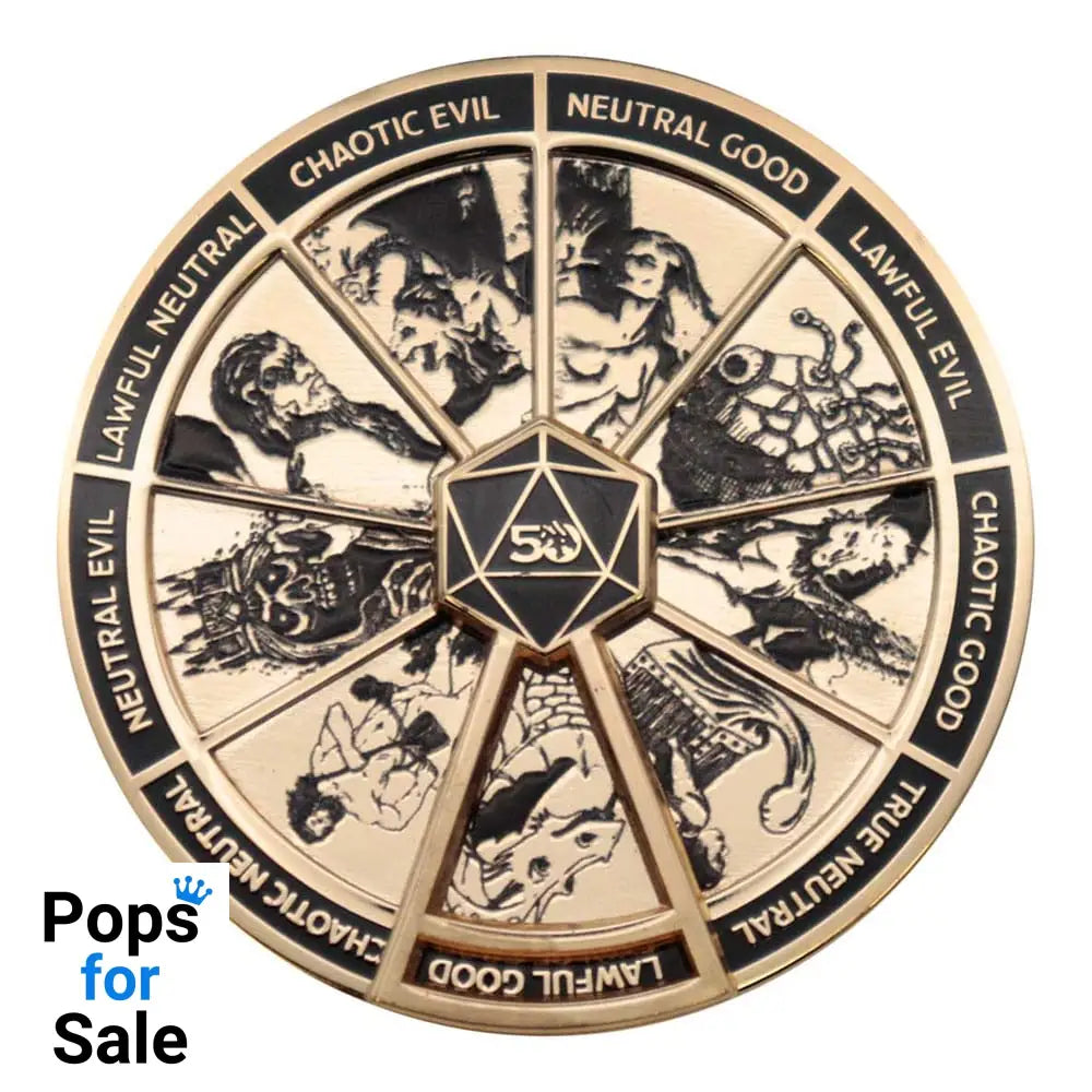 Dungeons & Dragons Pin Badge Alignment Spinner Coloured Limited Edition