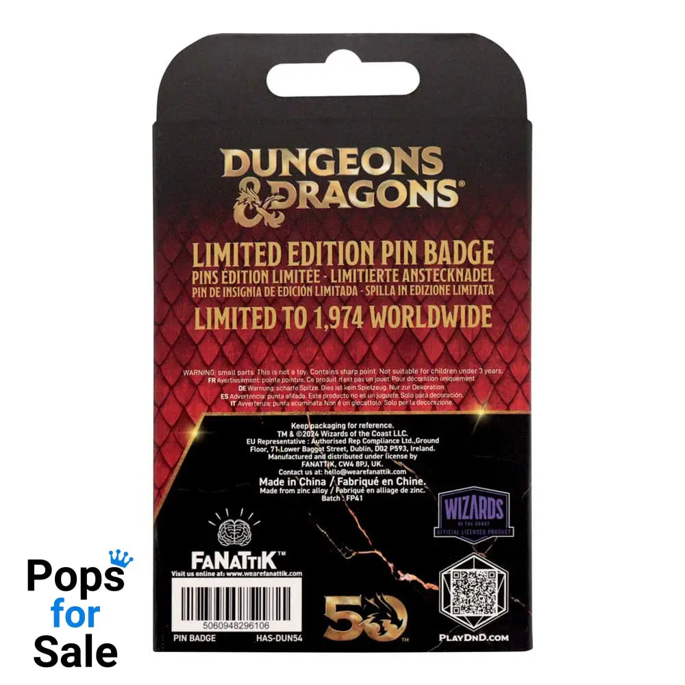 Dungeons & Dragons Pin Badge Alignment Spinner Coloured Limited Edition