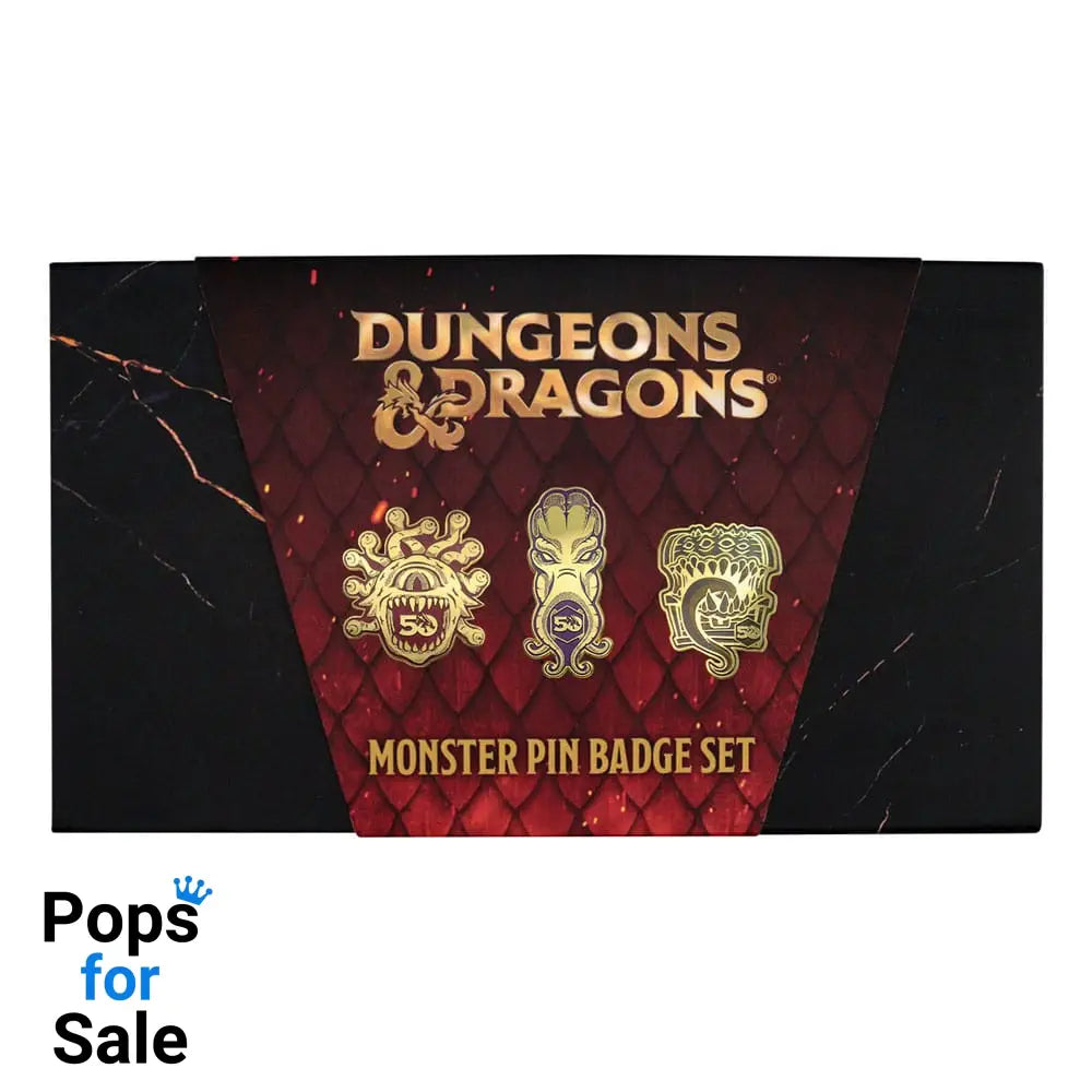 Dungeons & Dragons Pin Badge Set 50th Anniversary Pins & Brooches