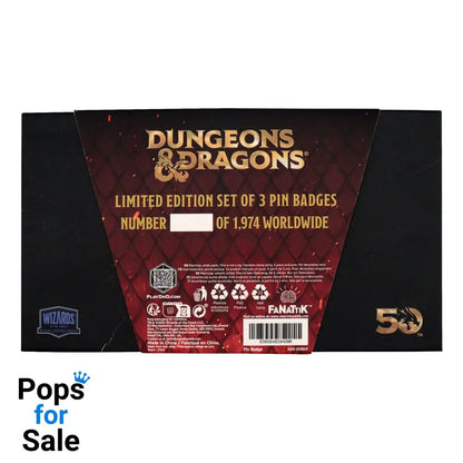 Dungeons & Dragons Pin Badge Set 50th Anniversary