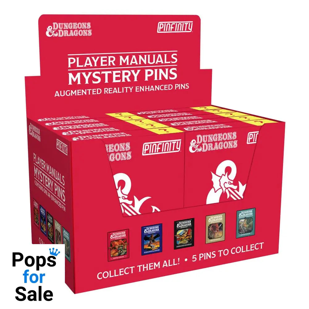 Dungeons & Dragons Pins Blind Box Mystery Mystery Player Manuel Pins Assortment (10)