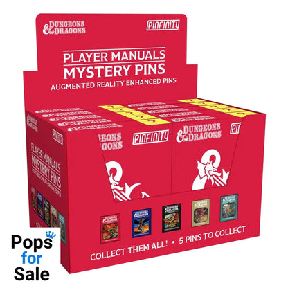 Dungeons & Dragons Pins Blind Box Mystery Mystery Player Manuel Pins Assortment (10)