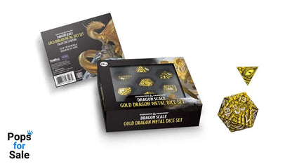 Dungeons & Dragons Premium Metal Dice Set Dragon Scale Gold (7)