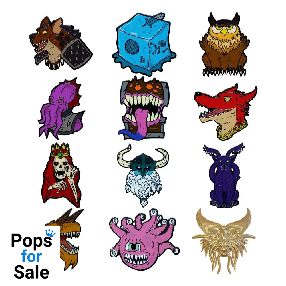 Dungeons & Dragons World Pin Badge Display 50th Anniversary Mystery Pin Badge (12) Pins & Brooches