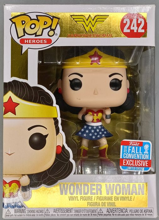 #242 Wonder Woman (First Appearance) - DC - 2018 Con Box Damaged Funko POP