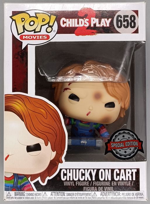 #658 Chucky on Cart - Horror - Child's Play 2 - Box Damaged Funko POP