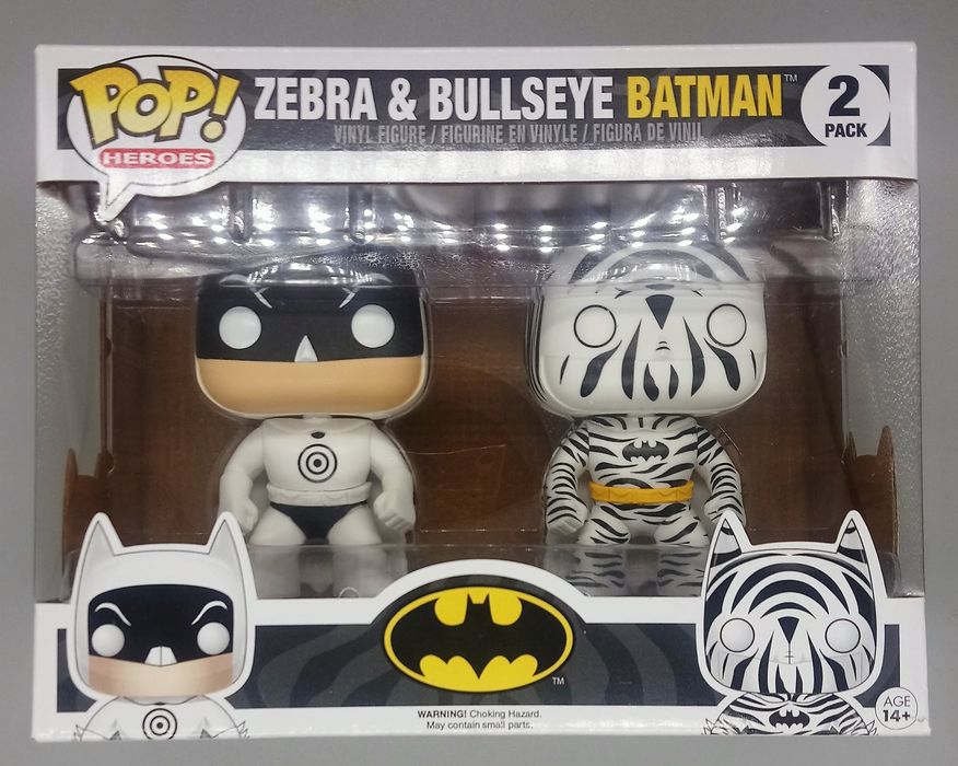 [2 Pack] Zebra & Bullseye Batman - DC Batman Funko POP