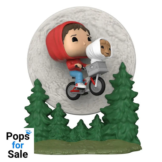 E.T. the Extra-Terrestrial POP! Moment Vinyl Figure Elliot and ET Flying (GITD) 9 cm
