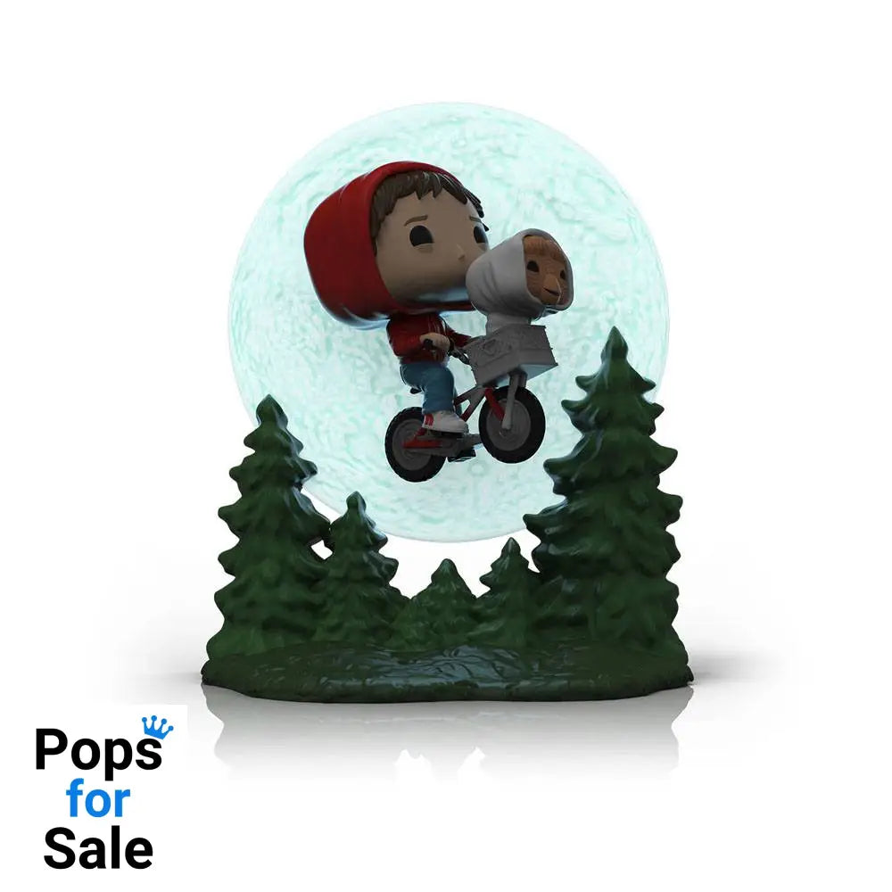 E.T. the Extra-Terrestrial POP! Moment Vinyl Figure Elliot and ET Flying (GITD) 9 cm