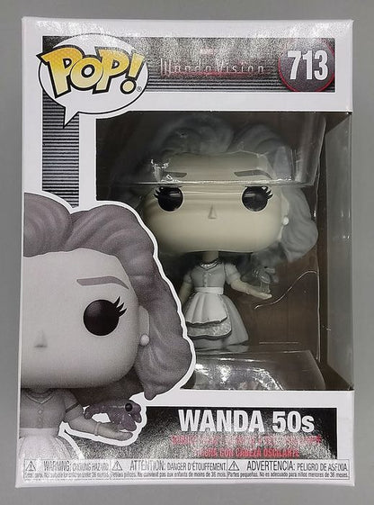 713 50s Wanda - B&W - Marvel Wandavision - Box Damaged Funko POP