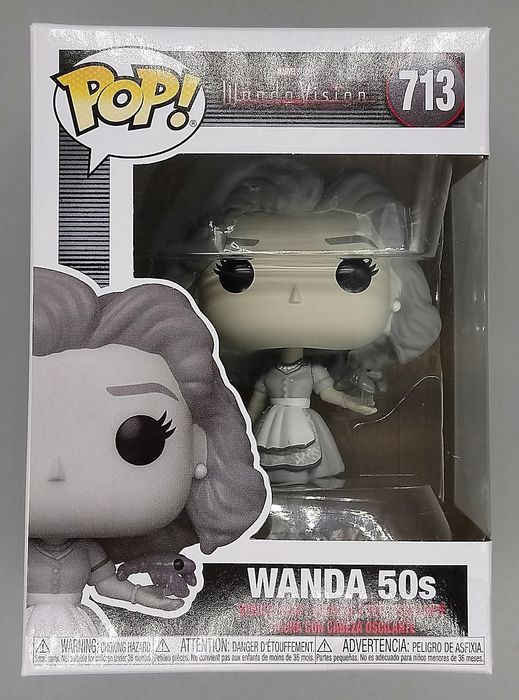 713 50s Wanda - B&W - Marvel Wandavision - Box Damaged Funko POP