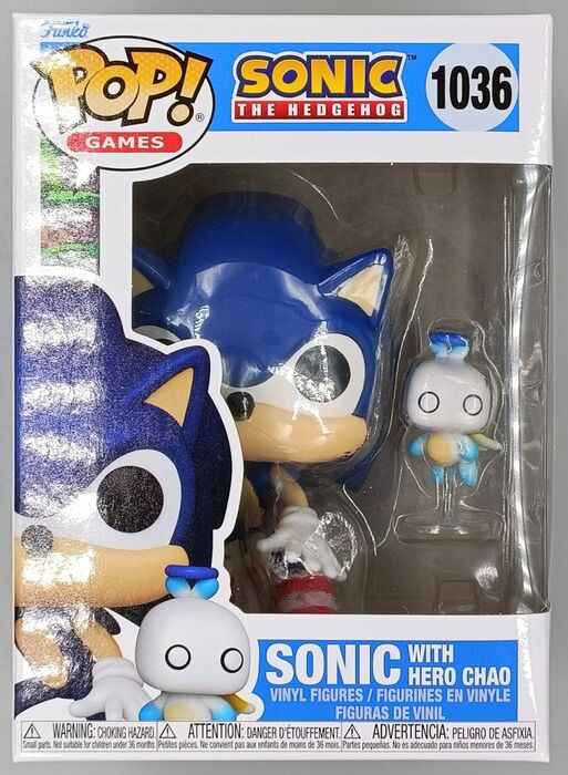 1036 Sonic with Chao - Sonic The Hedgehog Funko POP - Brand New