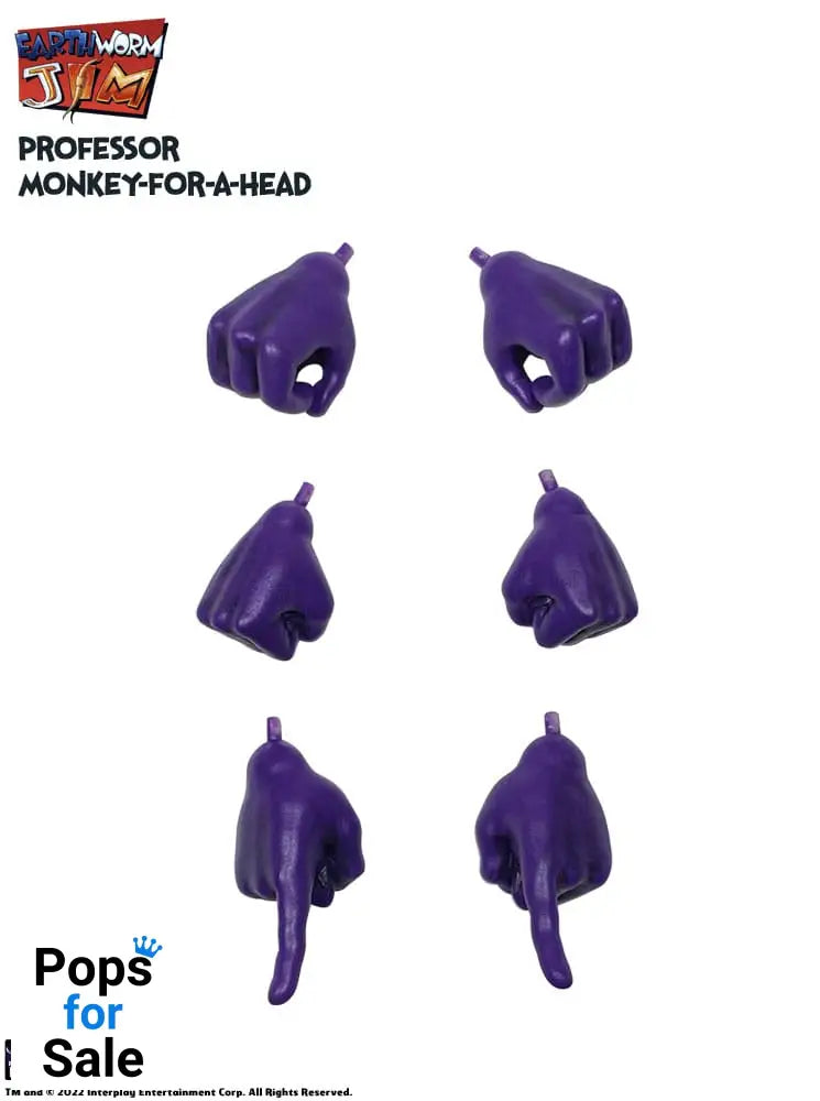 Earthworm Jim Action Figure Wave 1: Professor Monkey-For-A-Head 28 cm