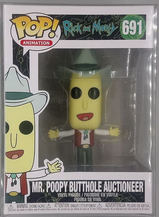 691 Mr. Poopy Butthole (Auctioneer) Rick and Morty Funko POP - Box Damaged