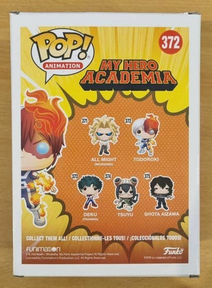 372 Todoroki  Metallic Animation My Hero Academia Funko POP - Box Damaged