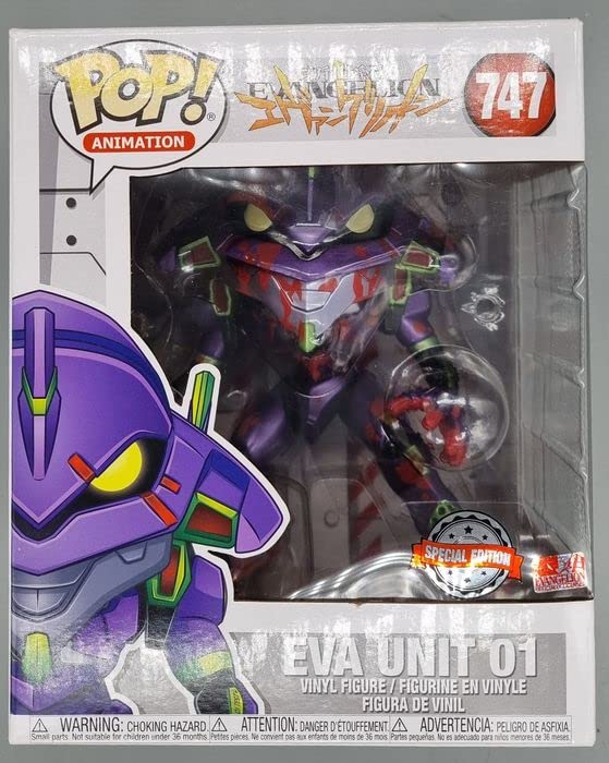 747 EVA Unit 01 (Bloody) - 6 Inch Metallic - Evangelion - Funko POP - Box Damaged