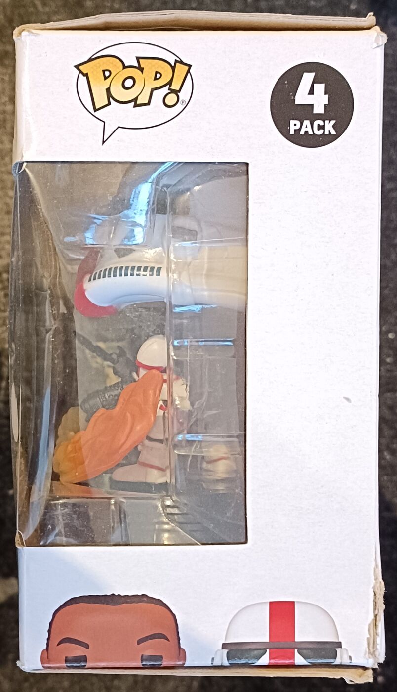 [4 Pack] Grogu- Mandalorian-Moff Gideon Glow Star Wars Box Damaged Funko POP