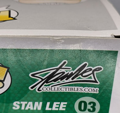 03 Stan Lee (Superhero- Red) - Stan Lee - Funko POP - Box Damaged
