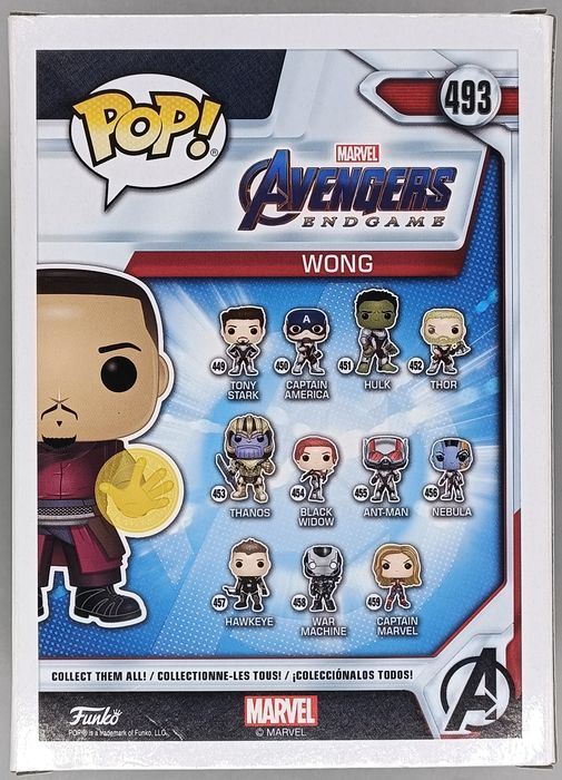 #493 Wong - Marvel Avengers Endgame - 2019 Con Funko POP