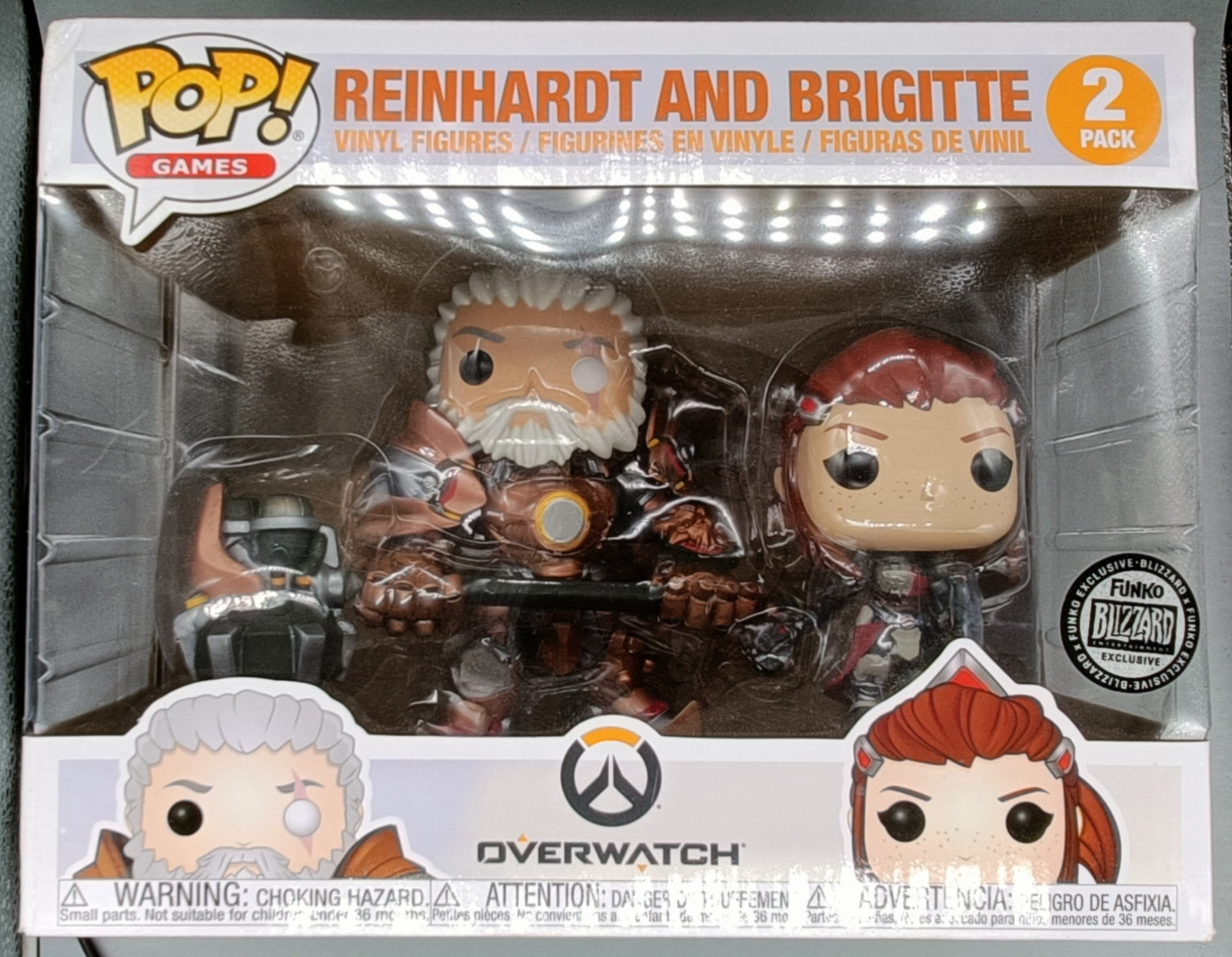 Reinhardt and Brigitte - Overwatch - Box Damaged Funko POP