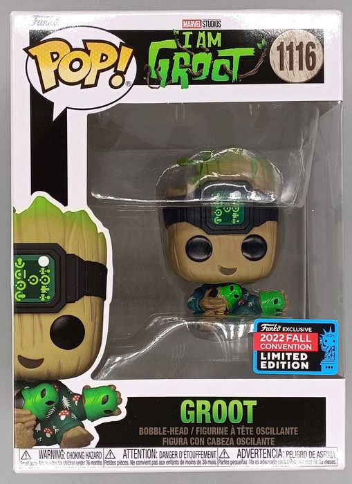 #1116 Groot (w/ Light) Marvel I Am Groot - 2022 Con Box Damaged Funko POP