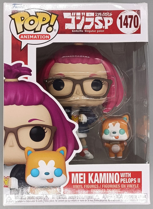 1470 Mei Kamino with Pelops II - Godzilla Singular Funko POP - Box Damaged
