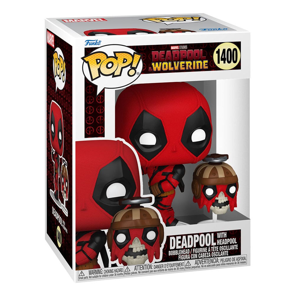 1400 Deadpool w/Headpool - Marvel Deadpool 3 Wolverine Funko POP - Brand New