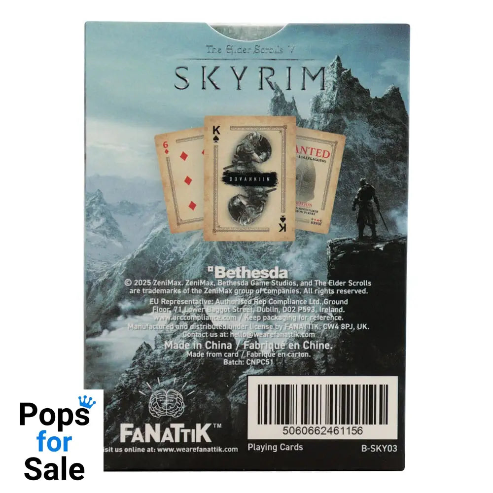 Elder Scrolls Skyrim Playing Cards Display (12)