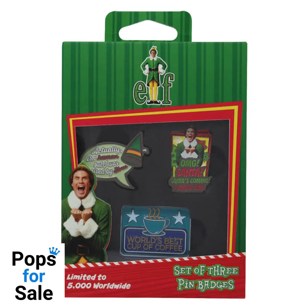 ELF Limited Edition Triple Pin Badge Set 3 Pack of Pins