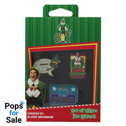 ELF Limited Edition Triple Pin Badge Set 3 Pack of Pins