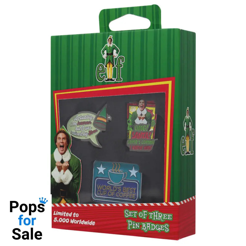 ELF Limited Edition Triple Pin Badge Set 3 Pack of Pins