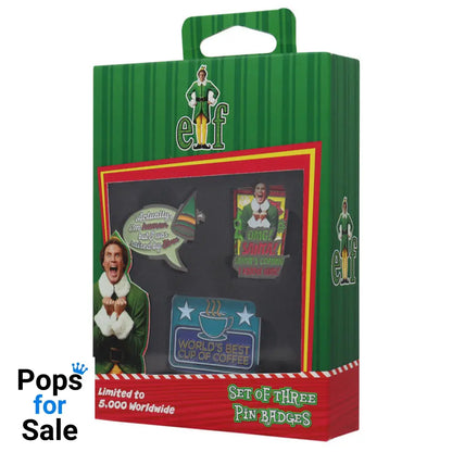 ELF Limited Edition Triple Pin Badge Set 3 Pack of Pins