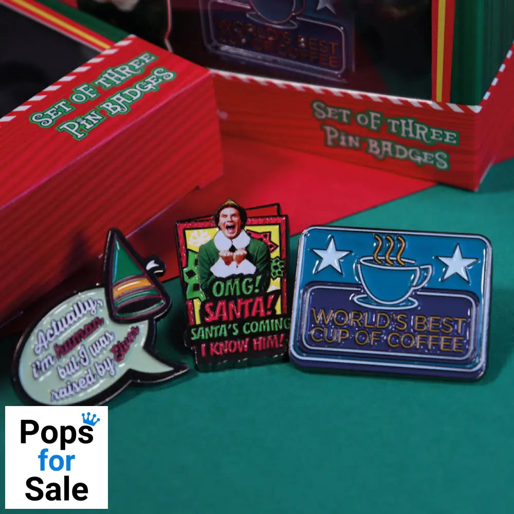 ELF Limited Edition Triple Pin Badge Set 3 Pack of Pins