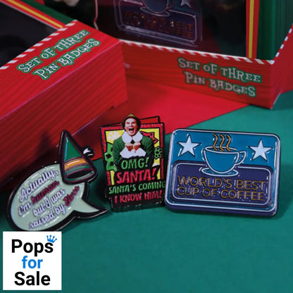 ELF Limited Edition Triple Pin Badge Set 3 Pack of Pins