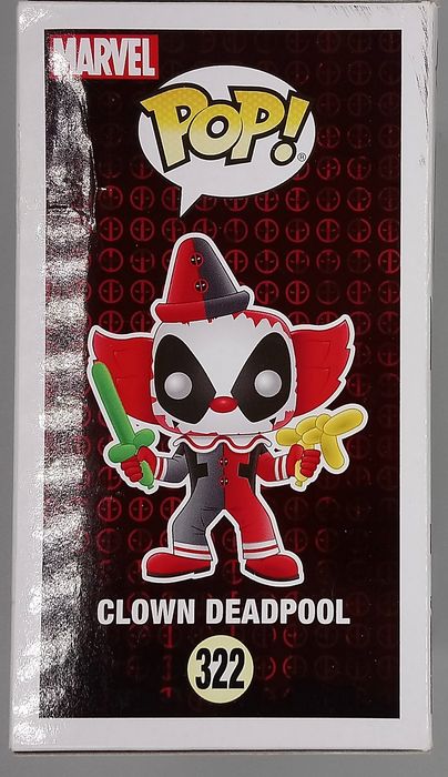 #322 Clown Deadpool - Marvel Deadpool - Box Damaged Funko POP