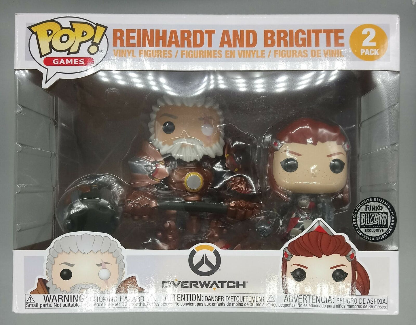 Reinhardt and Brigitte - Overwatch Funko POP