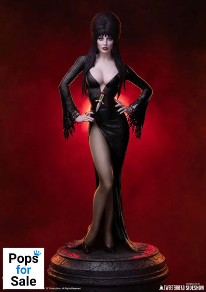 Elvira: Mistress of the Dark Maquette 1/4 Elvira (Black Glitter Dress) 48 cm